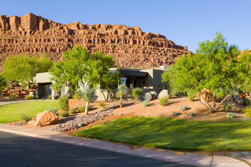 Beautiful house in the Southern Utah landscape